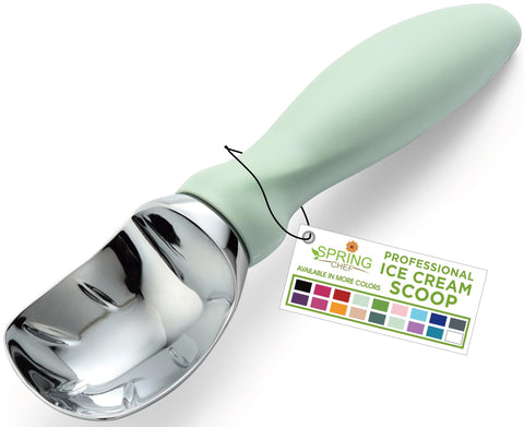 Spring Chef cuchara de helado con diseño ergonómico para un agarre cómodo y porciones uniformes
