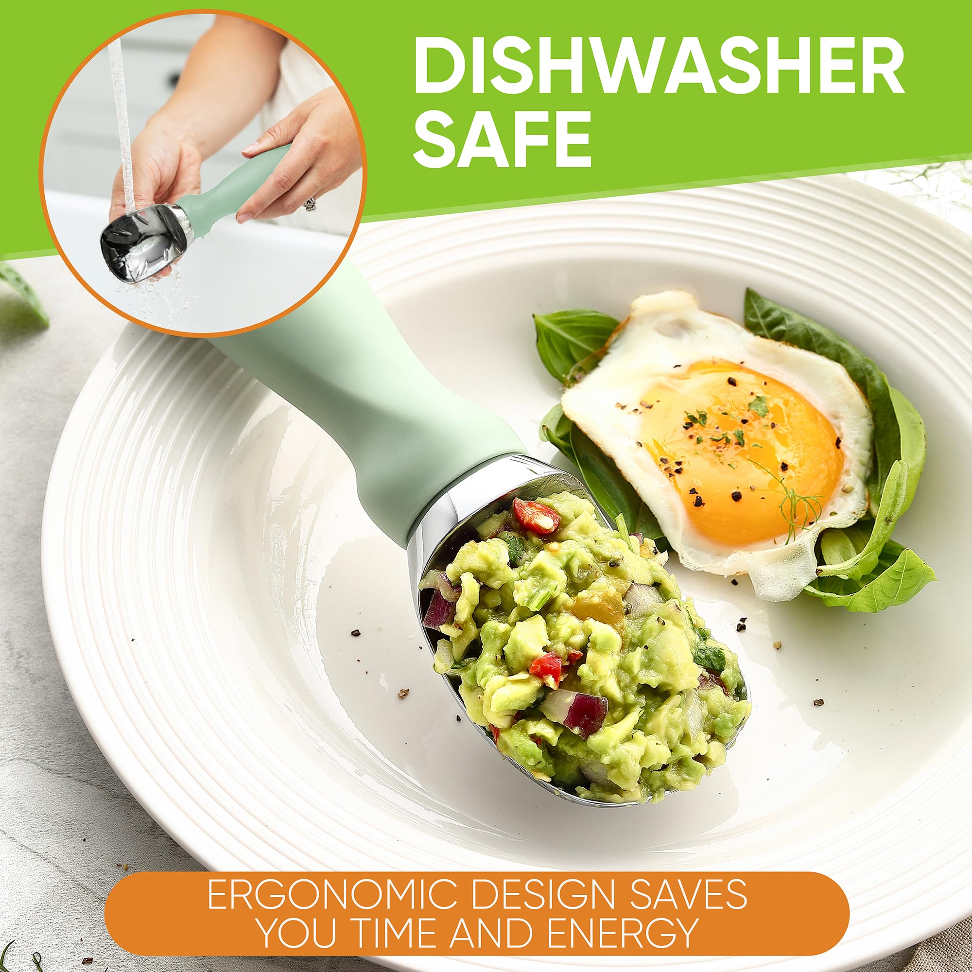 Spring Chef diseño ergonómico simple, fácil de limpiar y uso diario