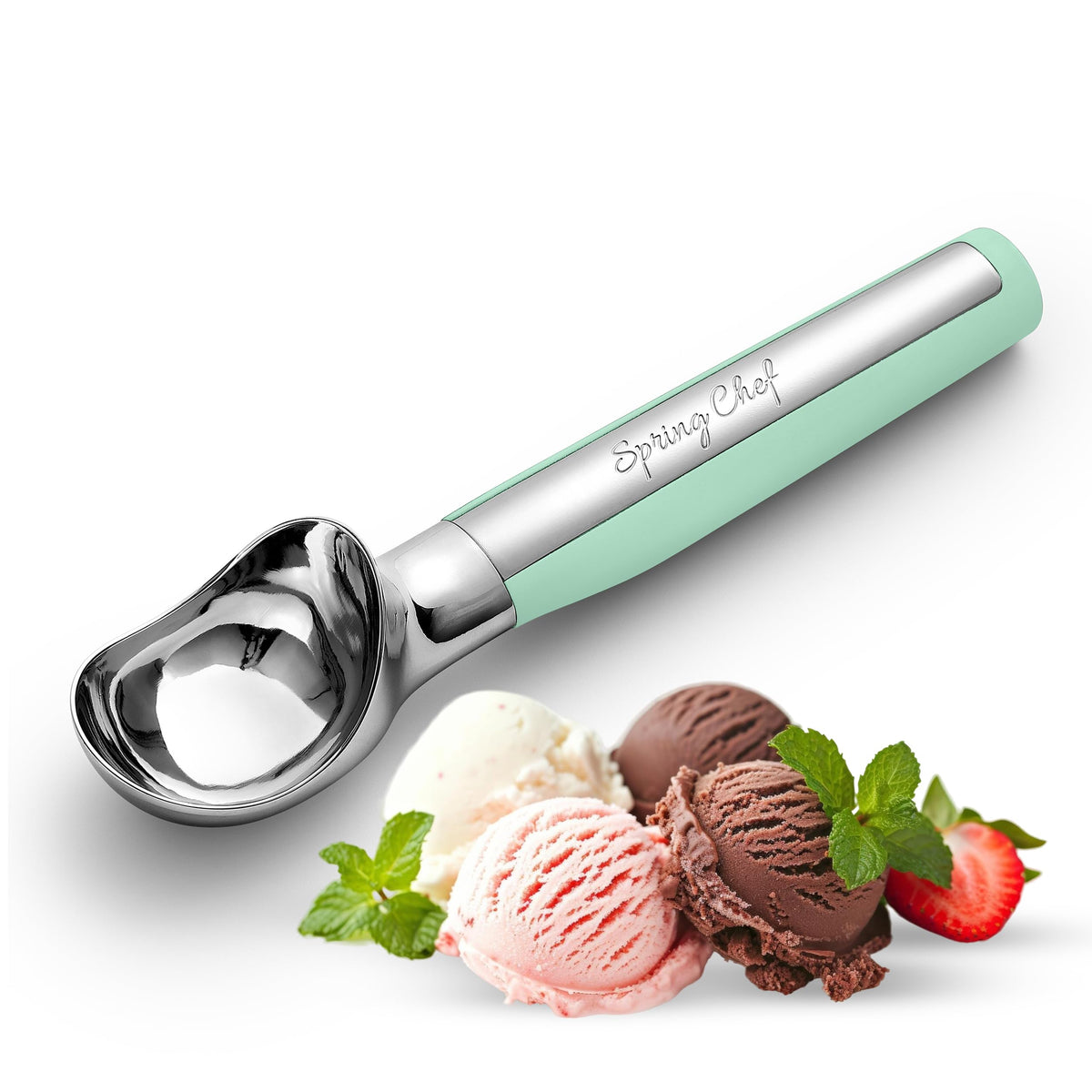 Spring Chef cuchara-helado-metal-resistente para uso diario