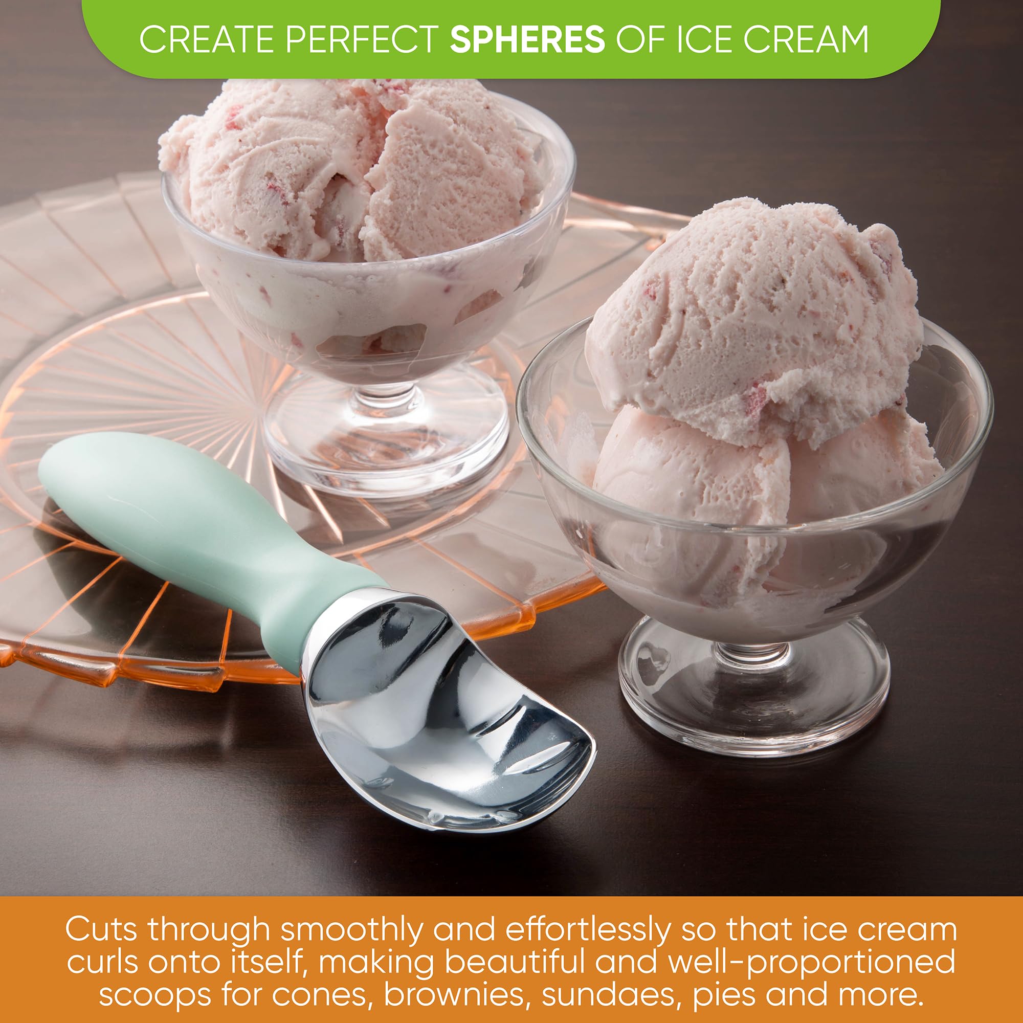 Cuchara helado Spring Chef con punta delgada para esquinas