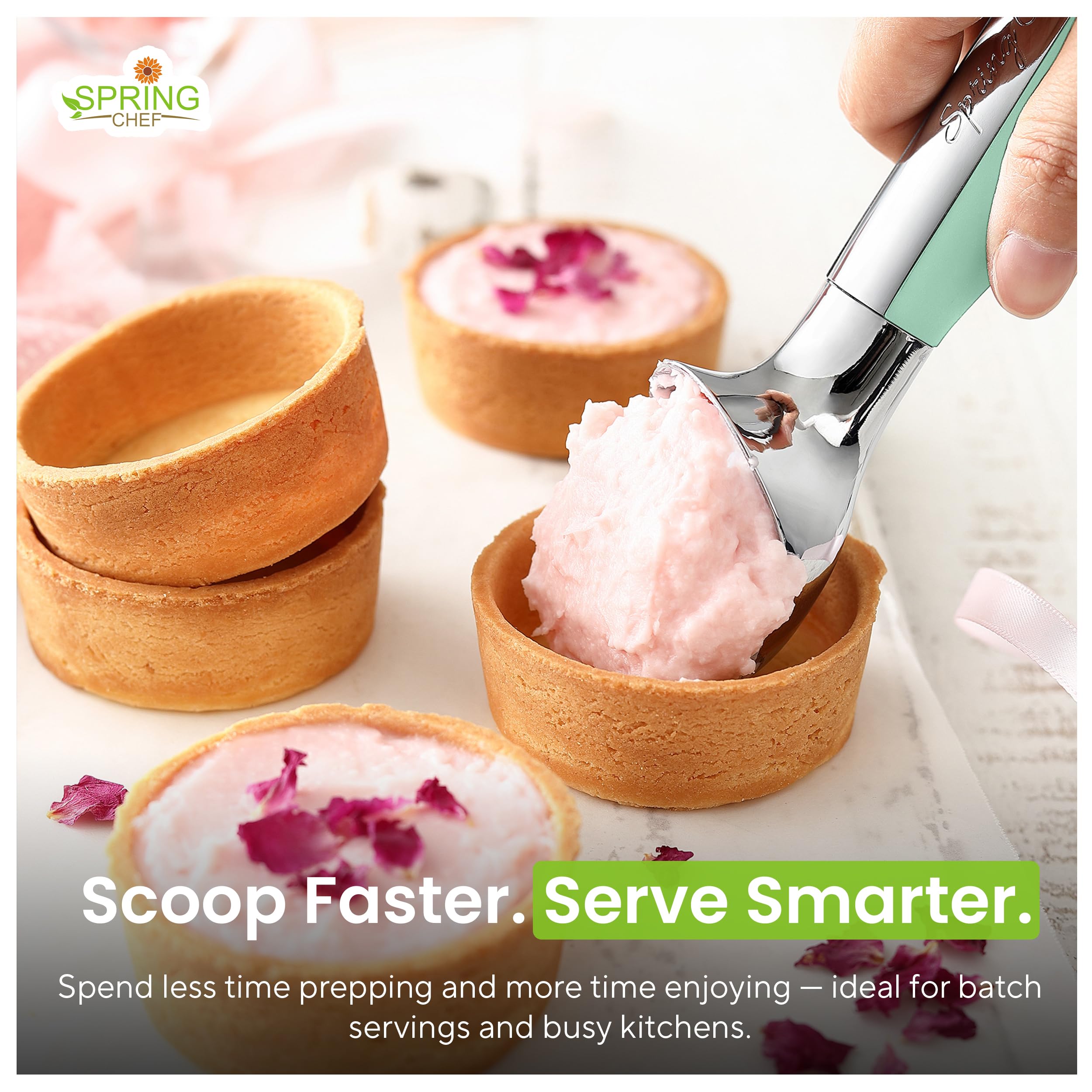 Spring Chef cuchara-helado-resistente a la corrosión para uso diario