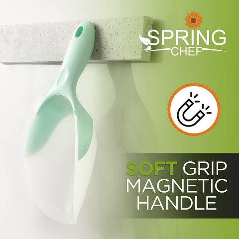 Spring Chef Cuchara magnetica para hielo facilita colgar y almacenar.