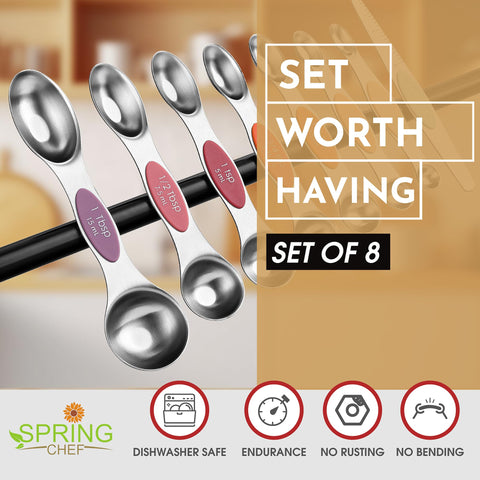 Spring Chef nivelador incluido para medir con exactitud.