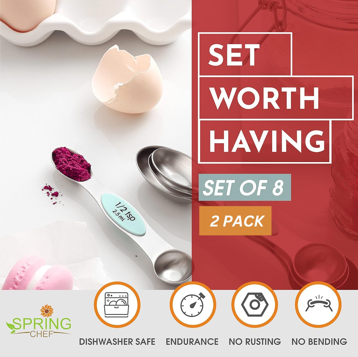 Spring Chef: almacenamiento en modo nido para ahorro de espacio en la cocina.
