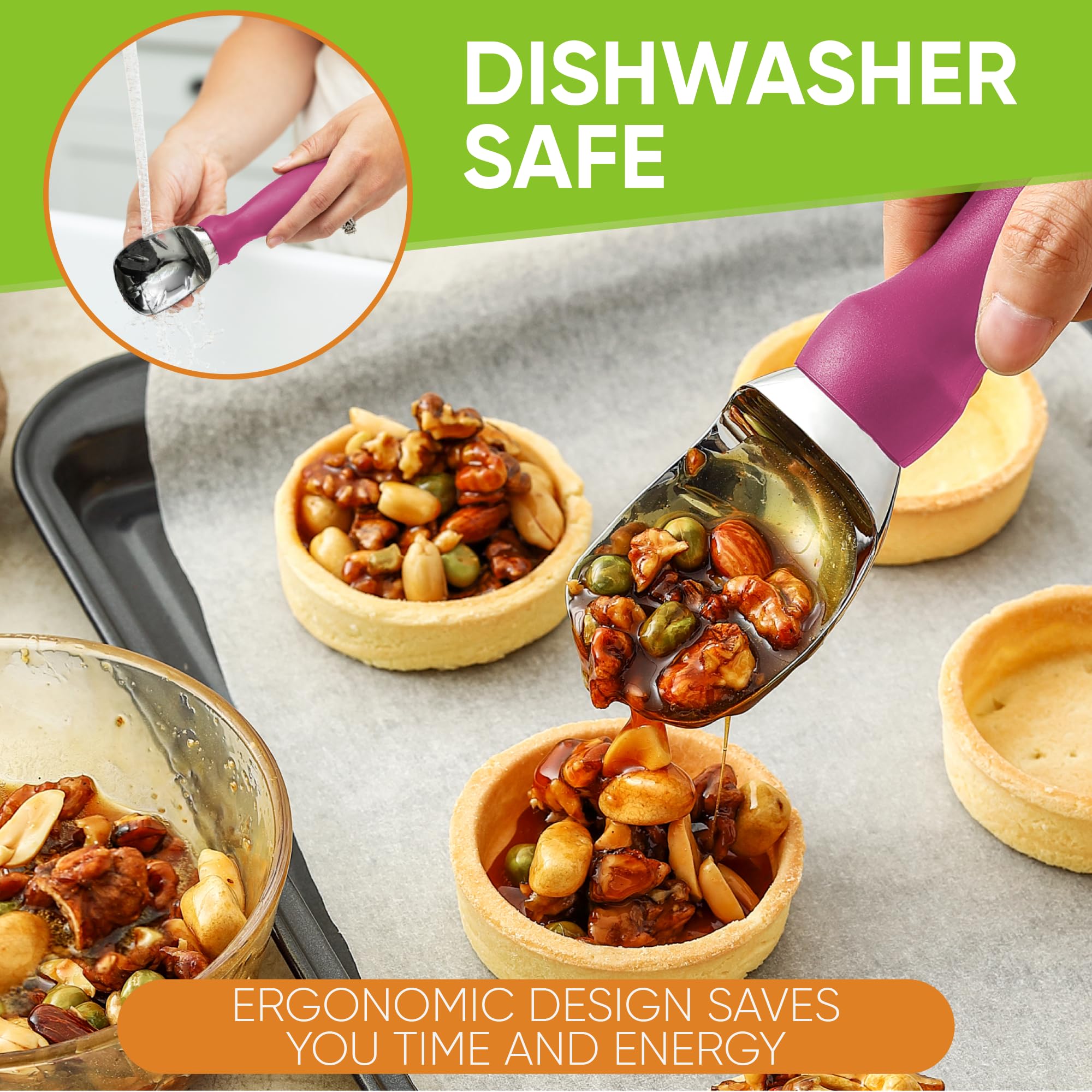 Ideal para sacar semillas de melón con el mismo utensilio Spring Chef.