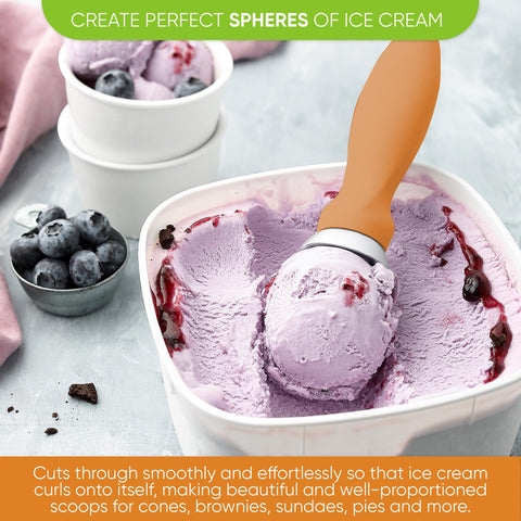 Spring Chef curvatura para sacar helado de esquinas con facilidad