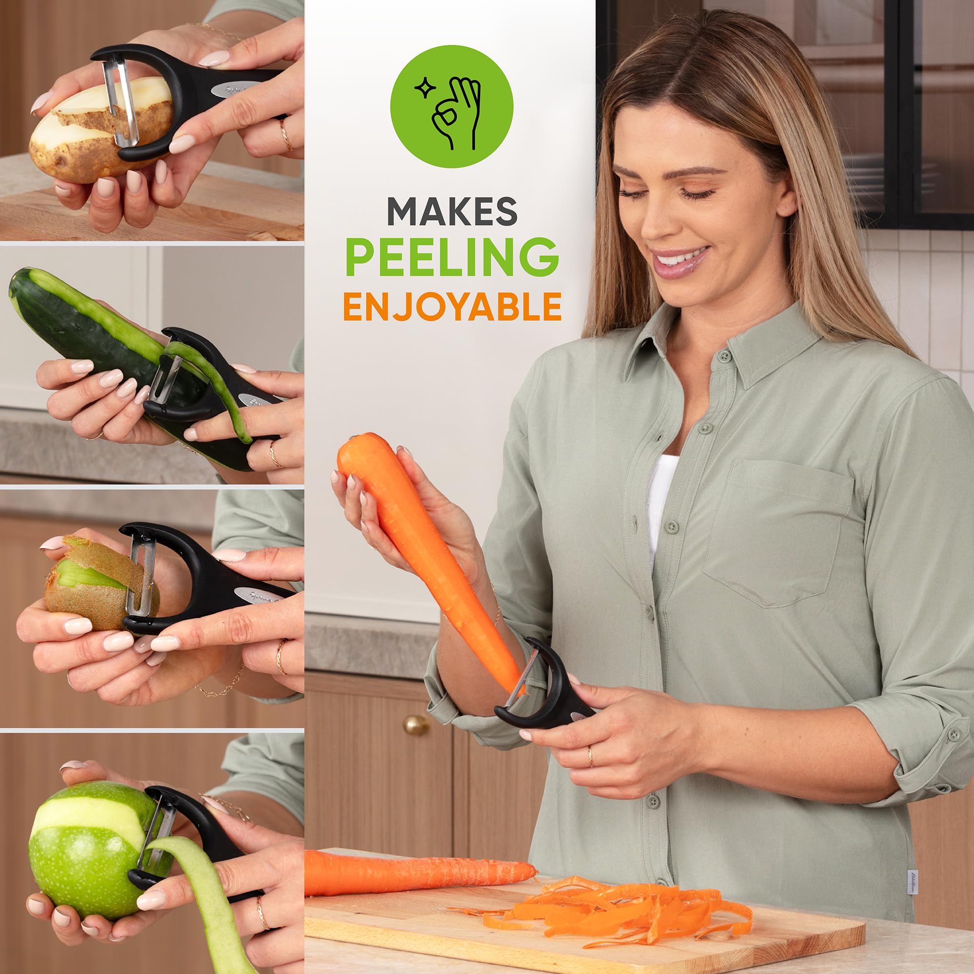 Spring Chef agujero para colgar facilita almacenamiento
