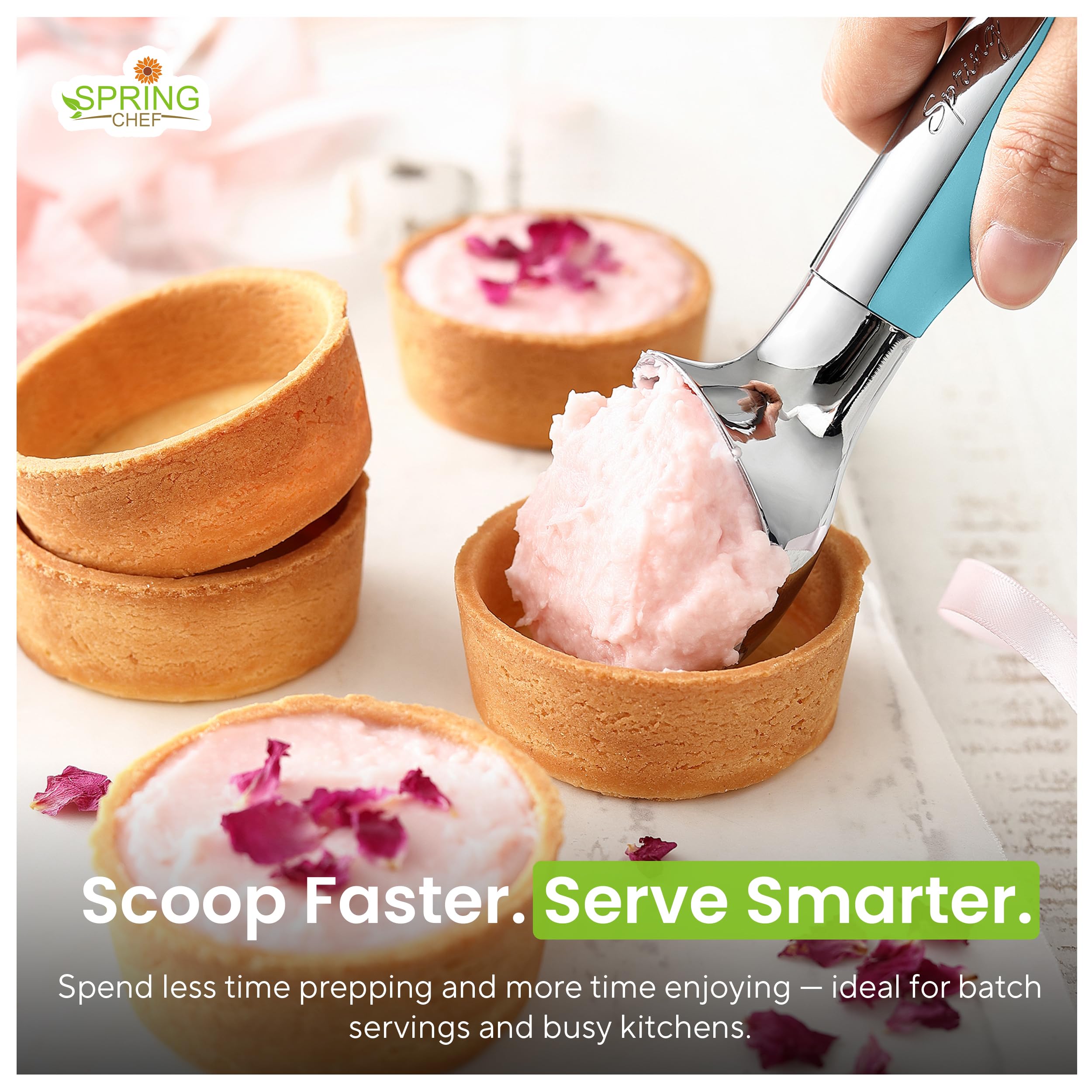 Spring Chef apta para lavavajillas facilita la limpieza tras el uso.