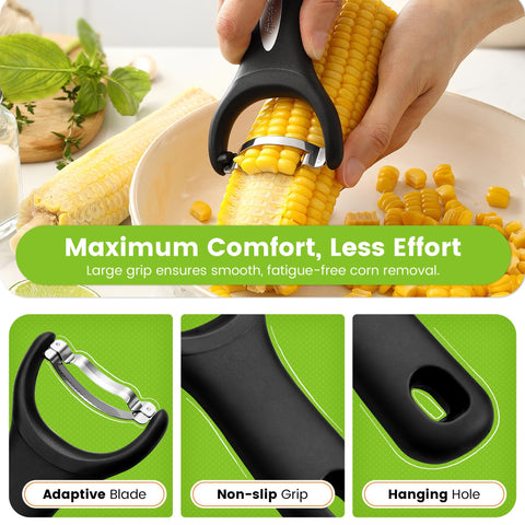 Mango ergonómico de Spring Chef, agarre cómodo para sesiones largas en la cocina.