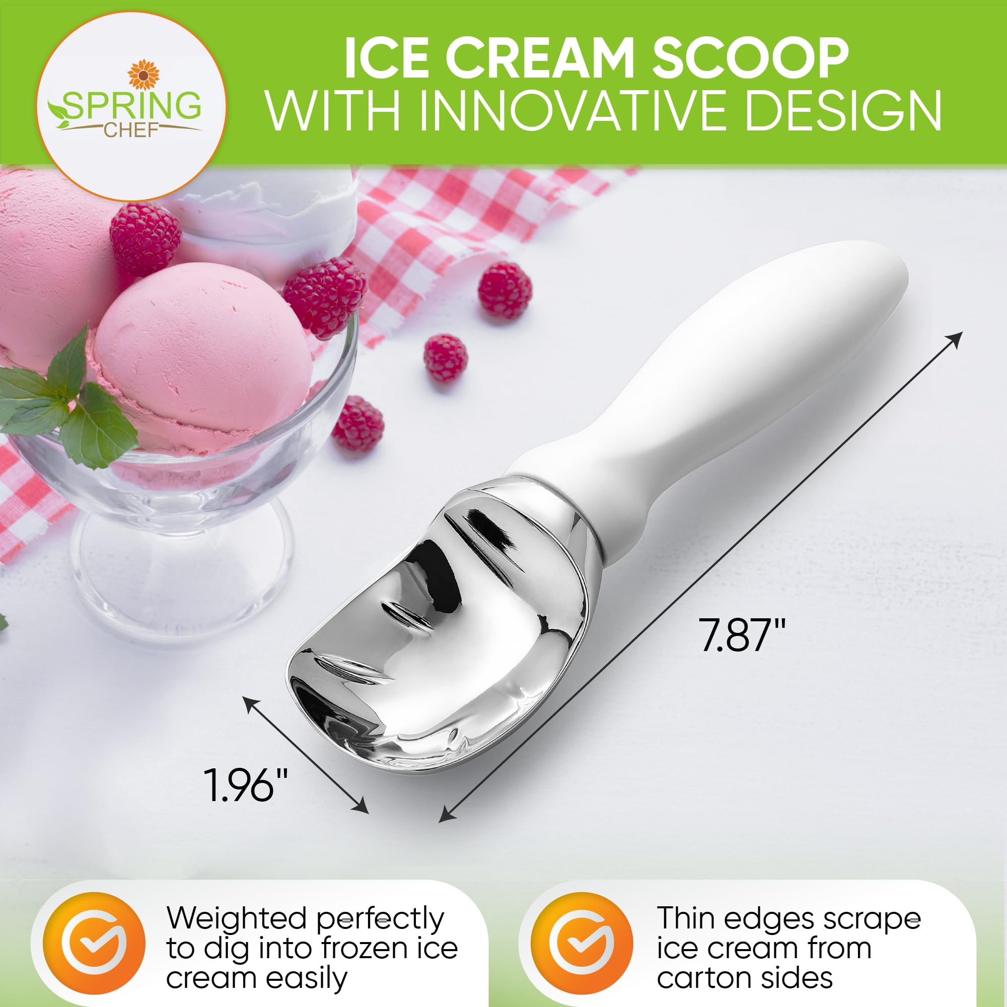 Spring Chef con manija confortable para uso prolongado