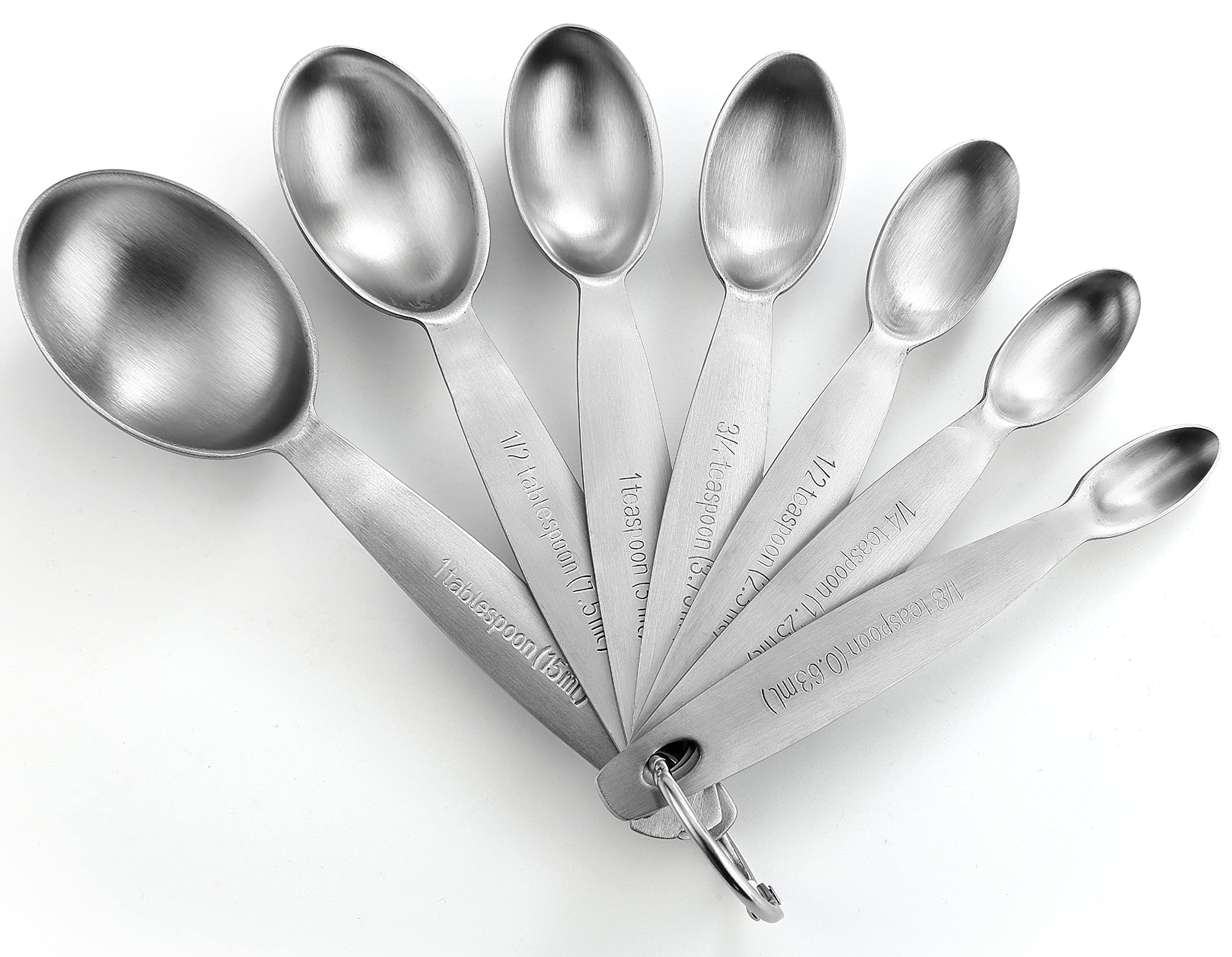 Spring Chef cucharas medidoras, diseño ovalado para precisión en horneado.