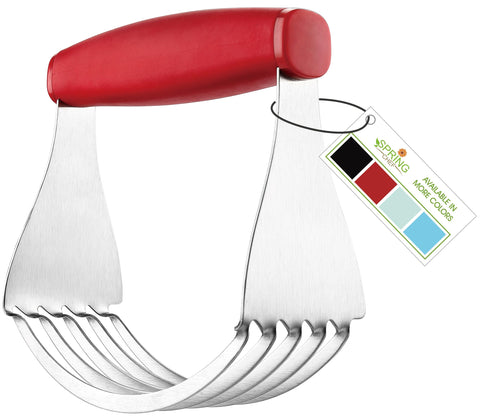 Spring Chef Mezclador de masa XL con cuchillas de acero para masa uniforme.