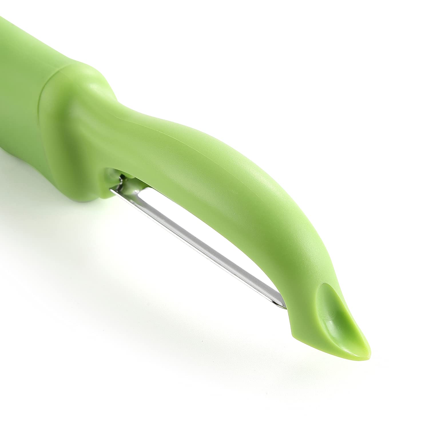 Spring Chef Pelador Hojas Inox Afiladas: cuchillas duraderas para tareas diarias.