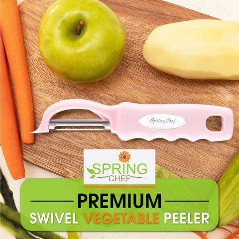 Spring Chef mango ergonómico con agar antideslizante, uso ambidiestro.