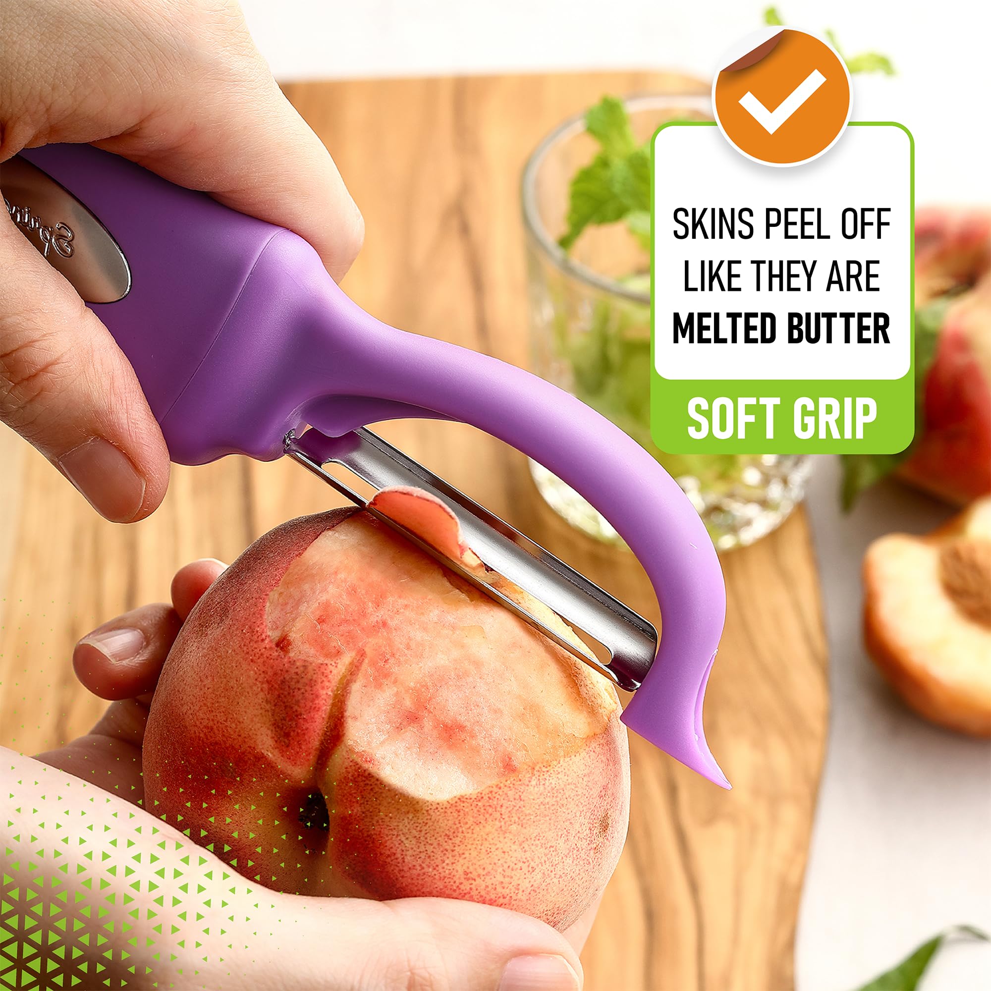 Spring Chef pelador con eliminador de imperfecciones integrado para retoques puntuales