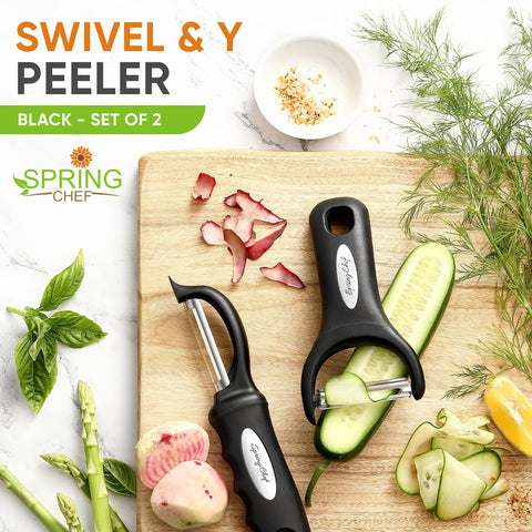 Spring Chef pelador en Y para patatas y manzanas