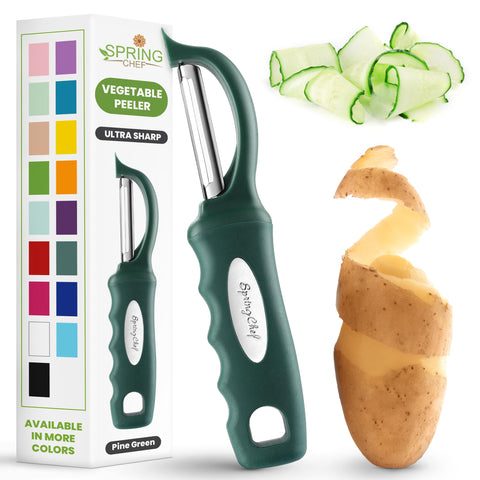 Spring Chef Pelador Verduras Rotativo para pelado rapido y uniforme