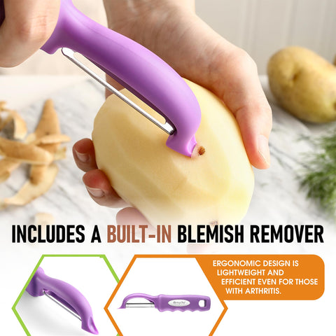 Spring Chef pelador con tecnología de deslizamiento suave para pelar sin atorar