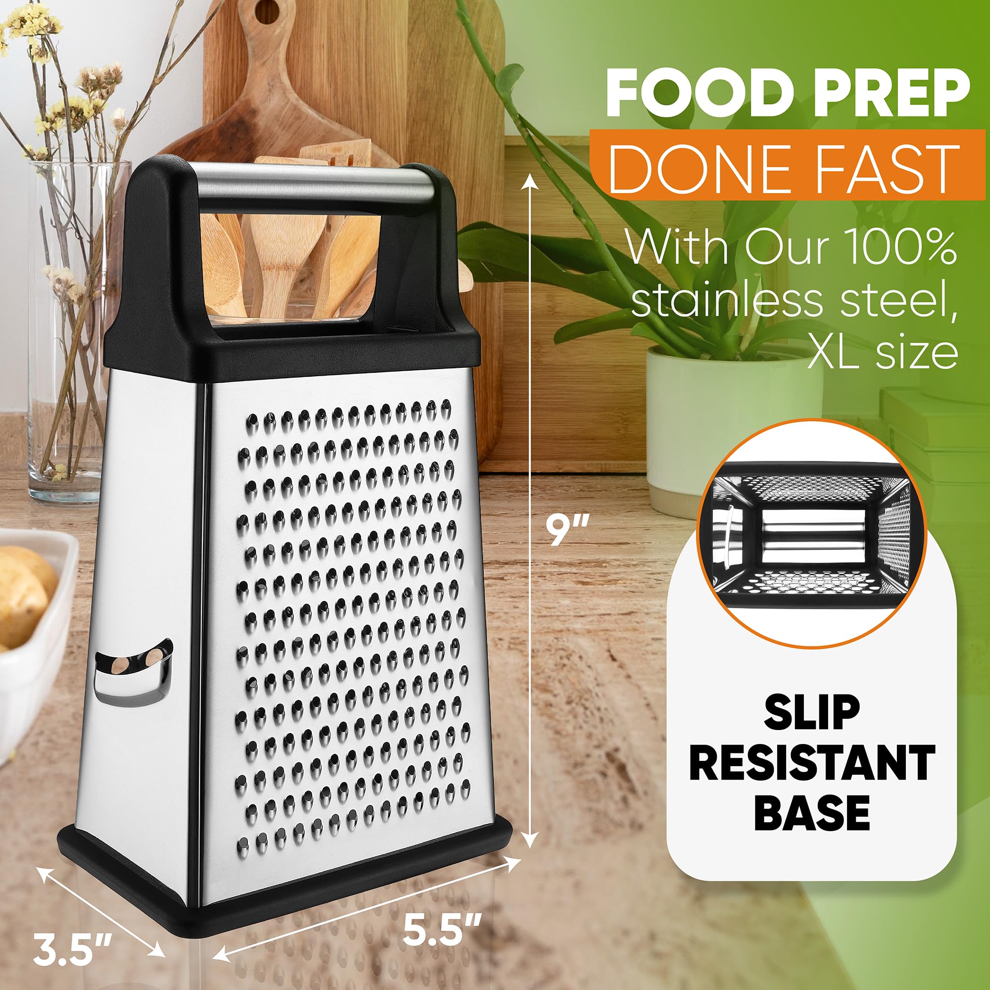 Spring Chef Pro diseño de cuatro caras para quesos y verduras