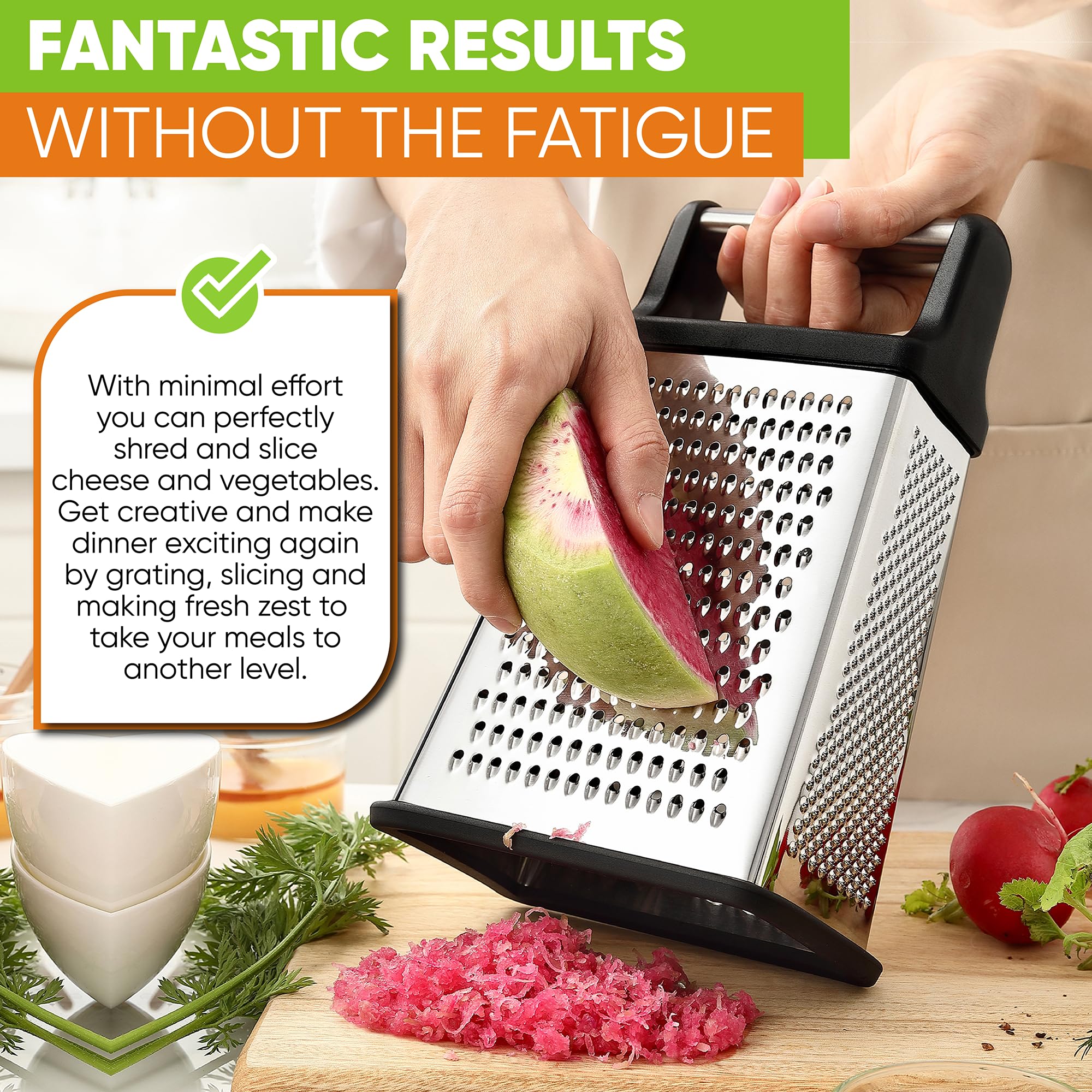 Spring Chef Pro mango ergonómico para agarre cómodo