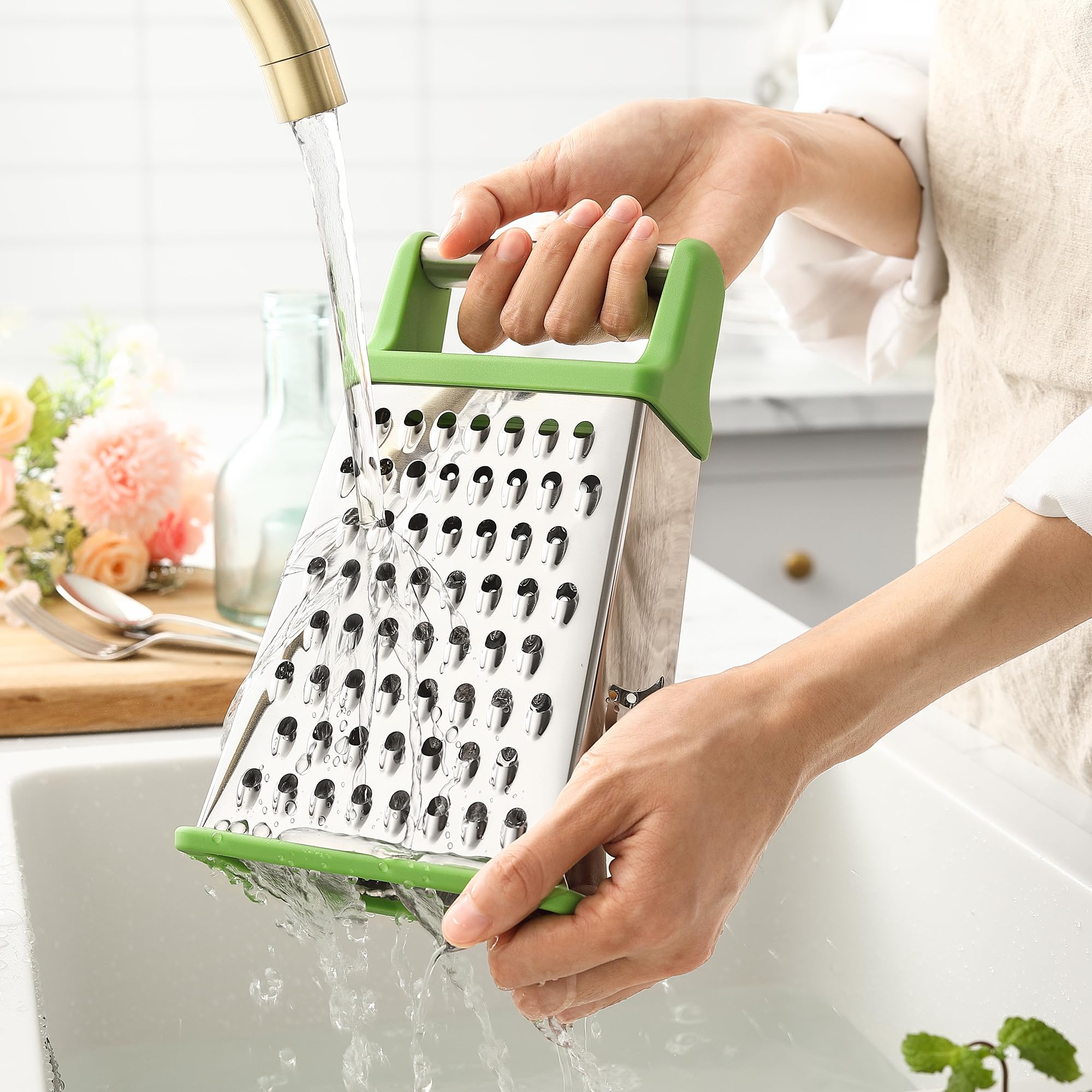 Spring Chef rallador cuchillas de acero inoxidable para cortes limpios