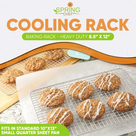 Spring Chef rejilla apta para horno hasta 575°F para hornear seguro