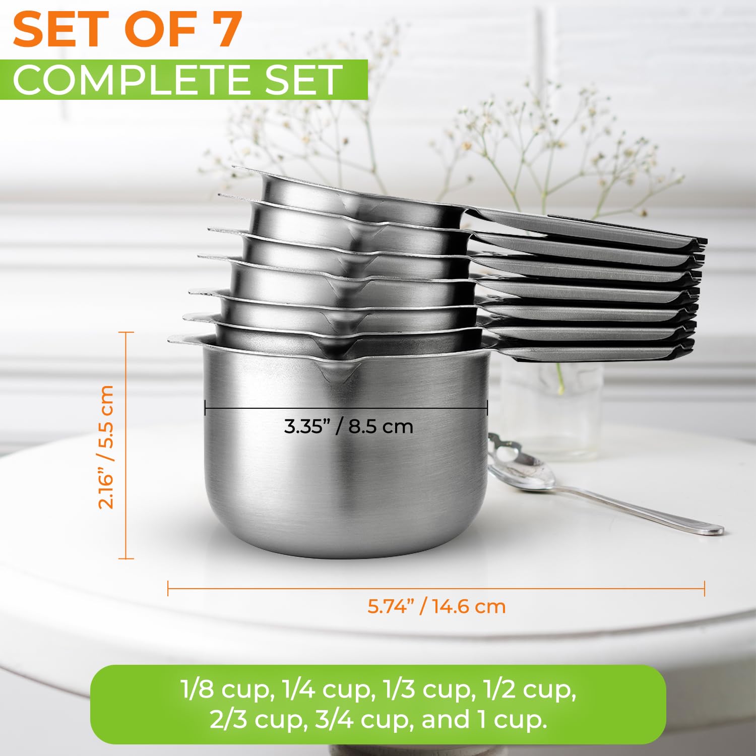 Spring Chef tazas aptas para lavavajillas.