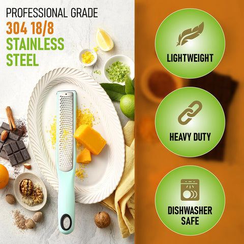 Spring Chef zester naranja: añade aroma brillante a ensaladas y postres.