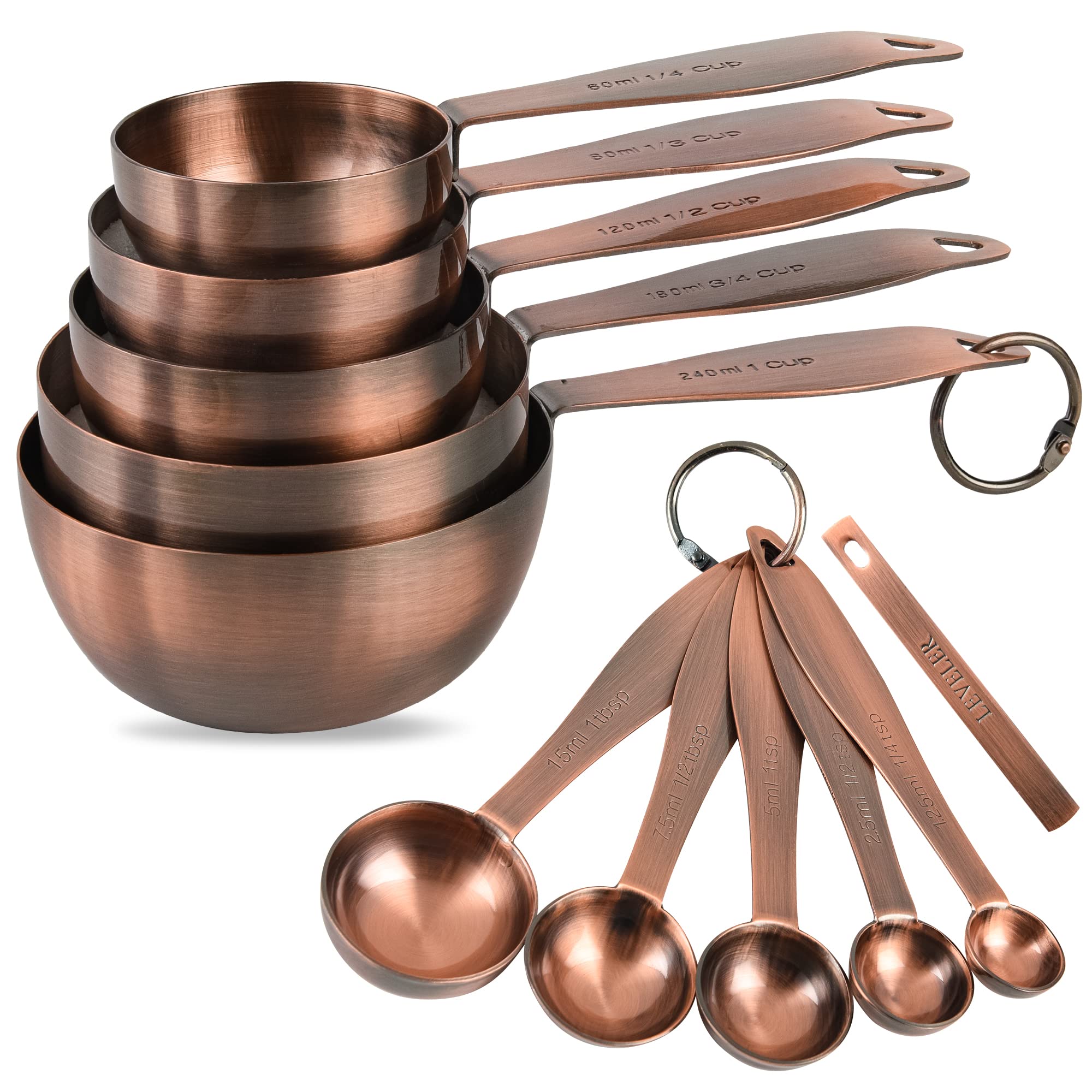 SPUVGVC tazas cobre 240 ml, precisión fiable para hornear.