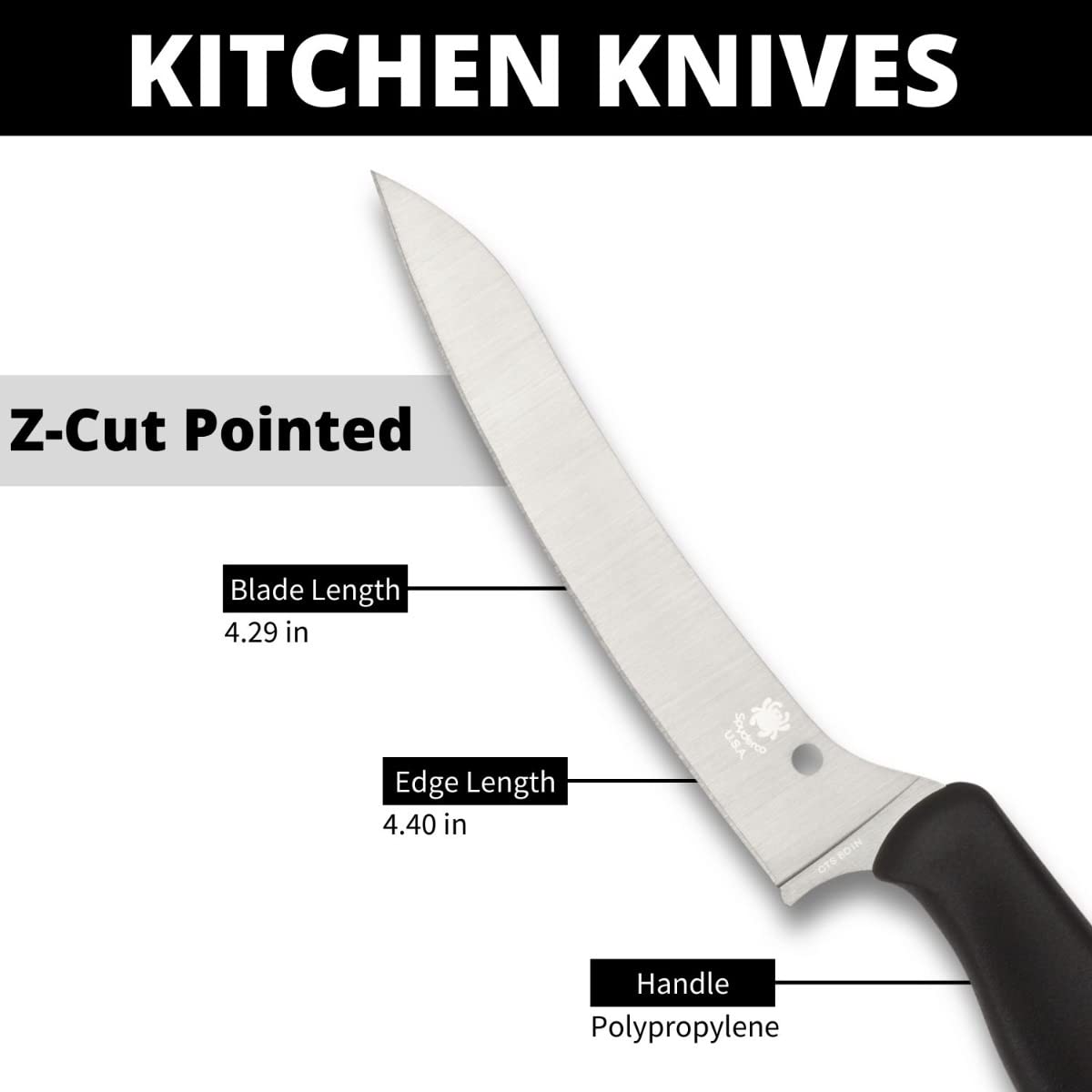 Spyderco Z-Cut punta precisa para detalles de cortes