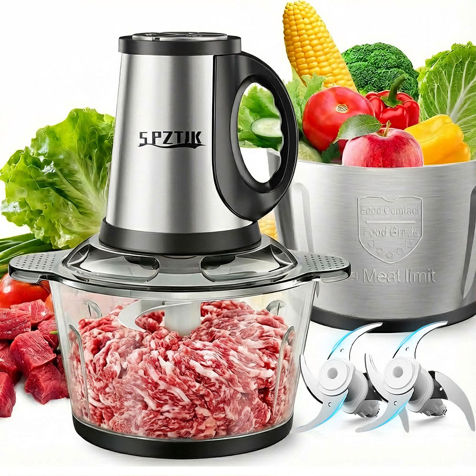 SPZTJK procesador de alimentos con 3 velocidades para texturas precisas