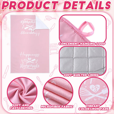Sratte kit cocina rosa, tamaño conveniente para uso diario.