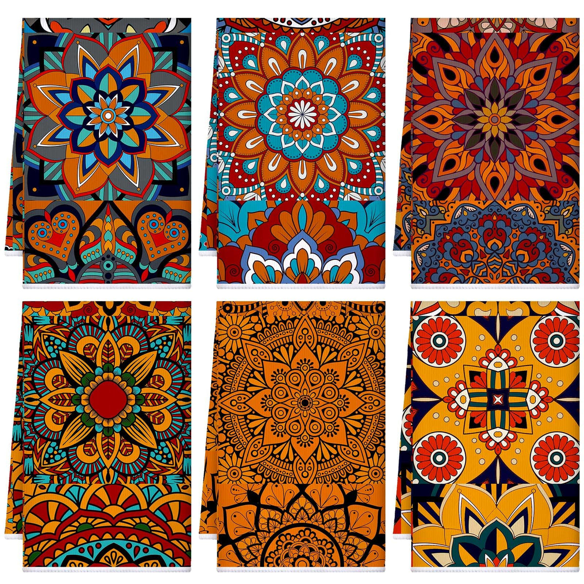 Toallas cocina mandala Sratte: secado rápido y absorbencia para platos.