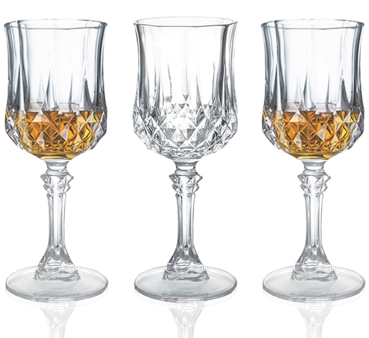 Copa cordial Srgeilzati con tallo, conjunto de 3, ideal para degustar licores con estilo.