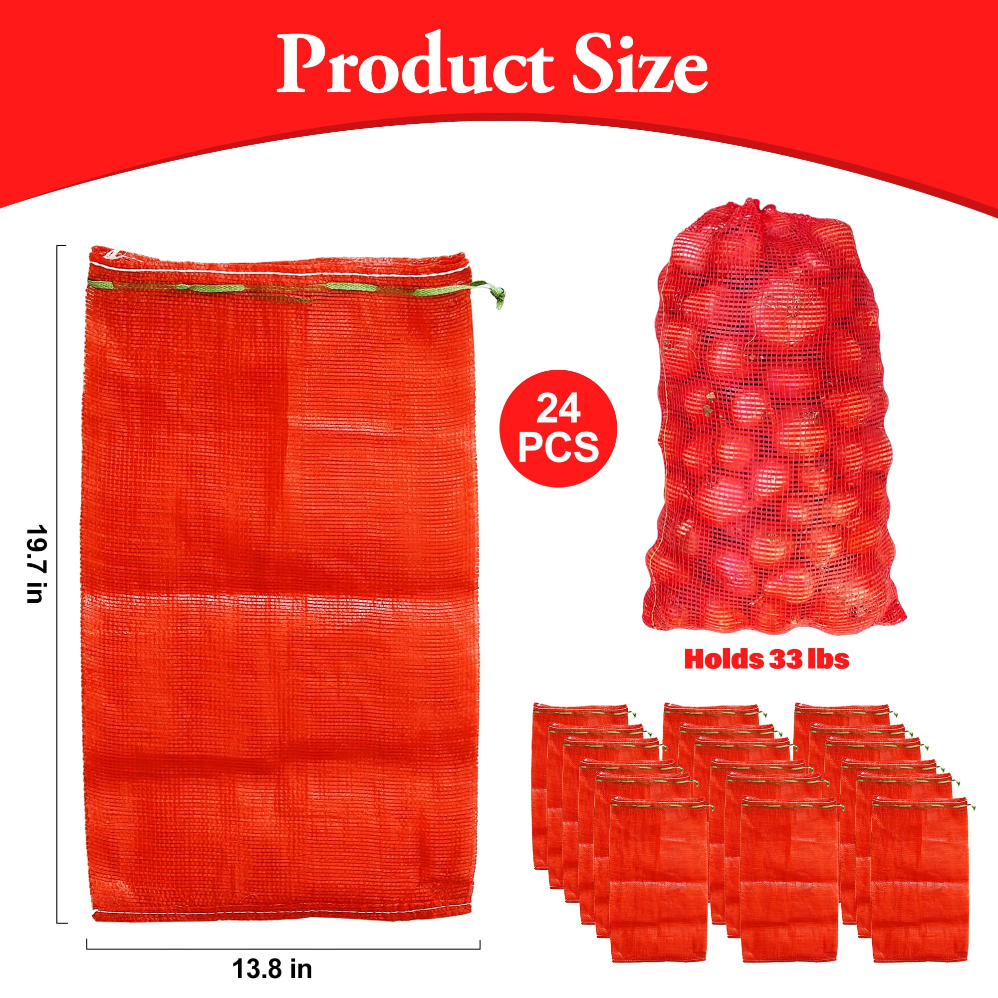 SRXES bolsas de malla para verduras: orden y visibilidad en la despensa.
