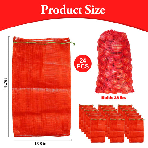 SRXES bolsas de malla para verduras: orden y visibilidad en la despensa.