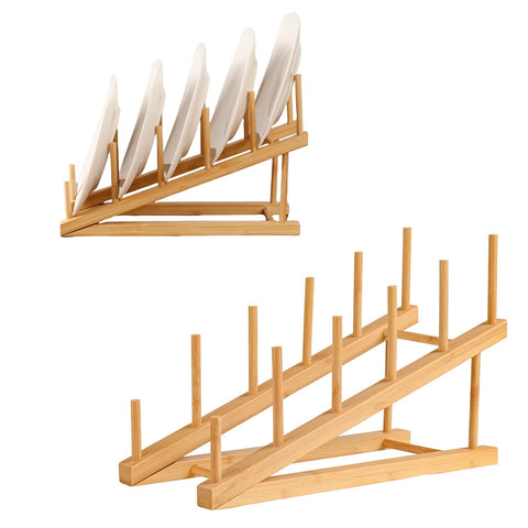 SRYESA portaplacas de madera 2-paq para exhibir platos con estabilidad
