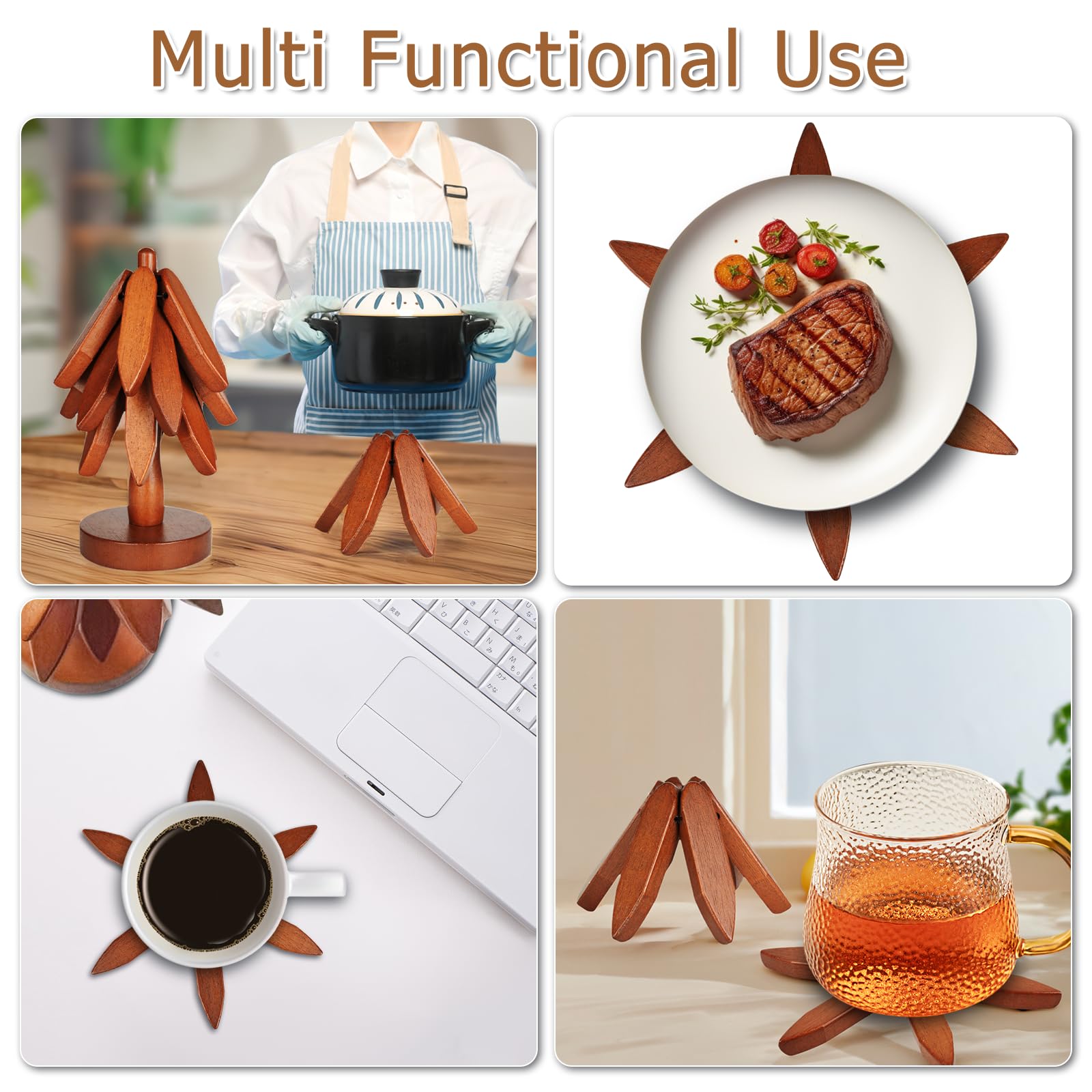 SSFUN posavasos para tazas, platos y ollas, versátil en cocinas.