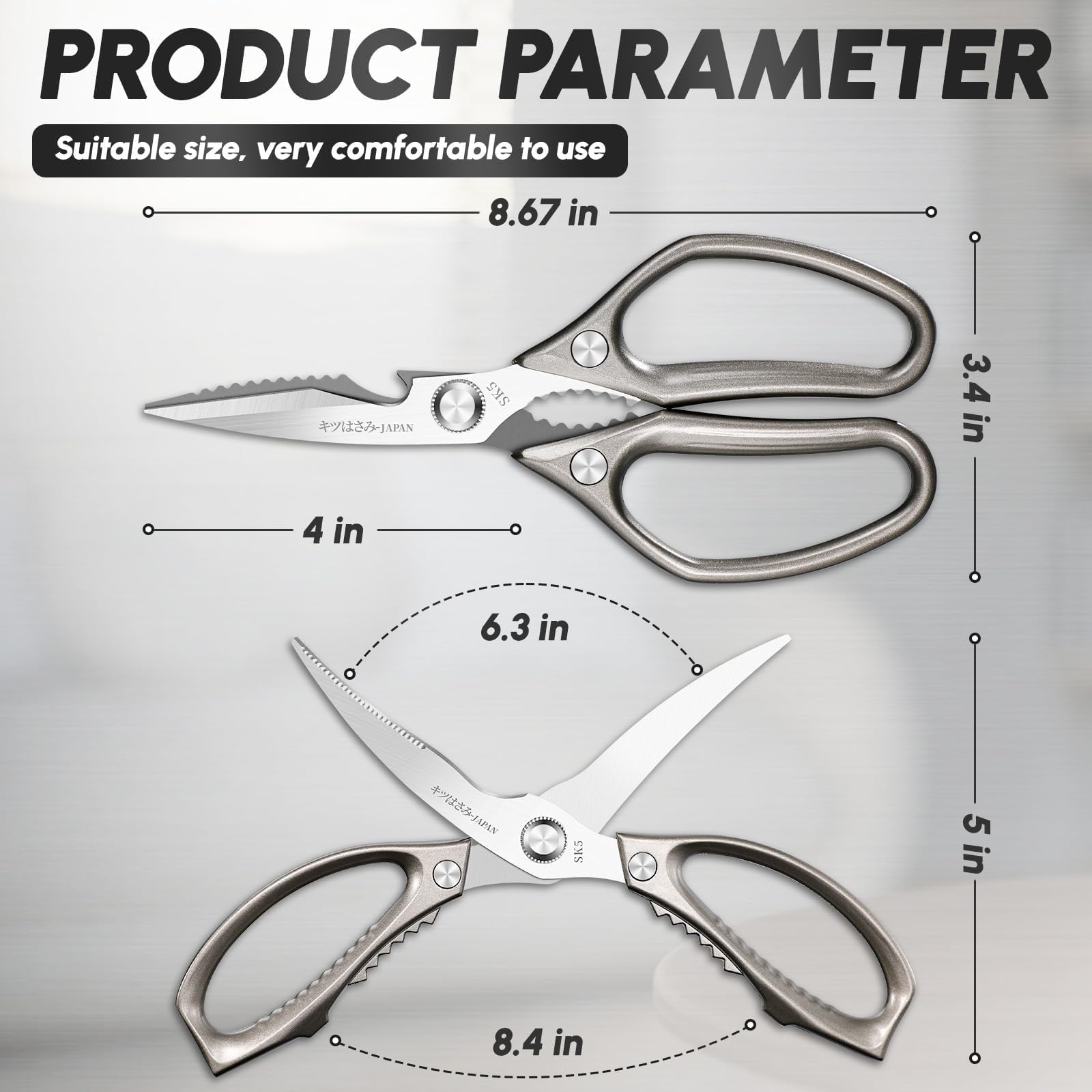 SSGP para deshuesar, cortar carne y abrir paquetes con mango ergonómico.