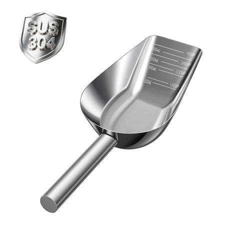 SSyang cucharón medidor 1 taza en acero inoxidable 304 con mediciones claras.
