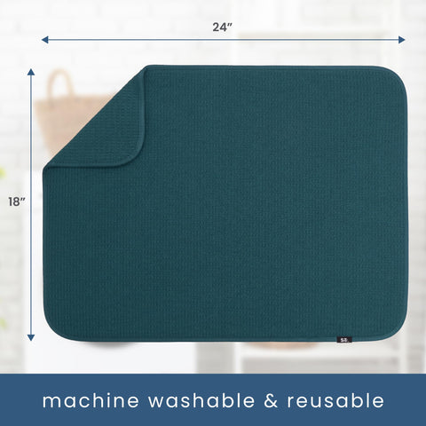 Lavable a máquina, alfombrilla S&T INC. XL, fácil de lavar y guardar.