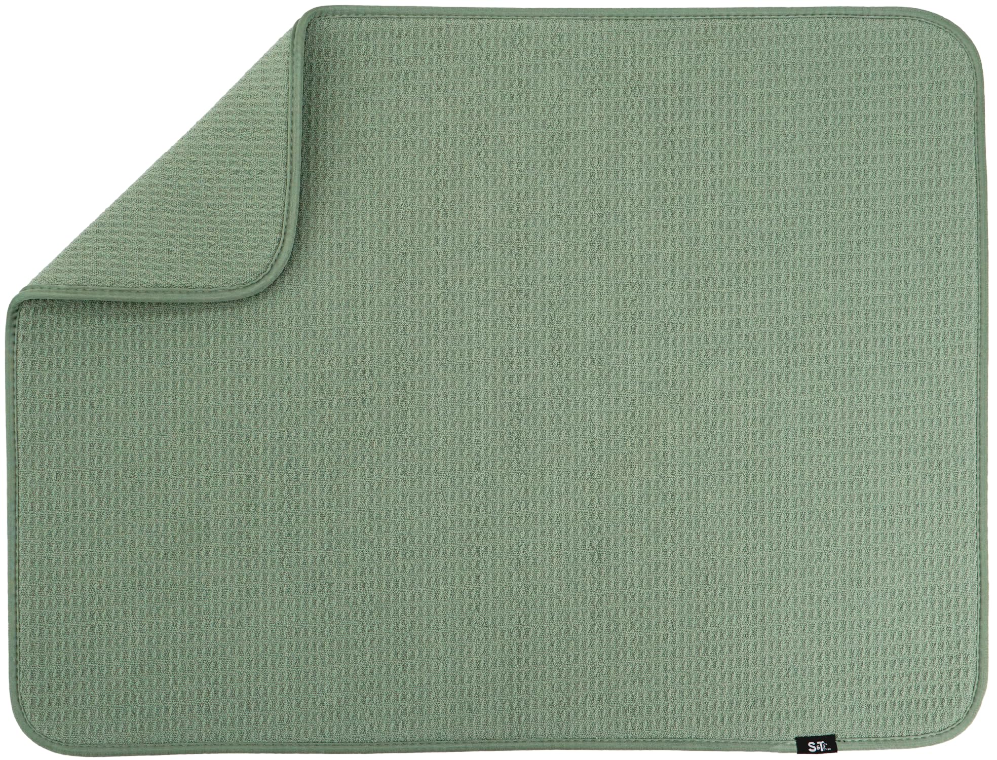 S&T INC. Tapete secado XL para platos, encimera seca gracias a la absorción de agua.