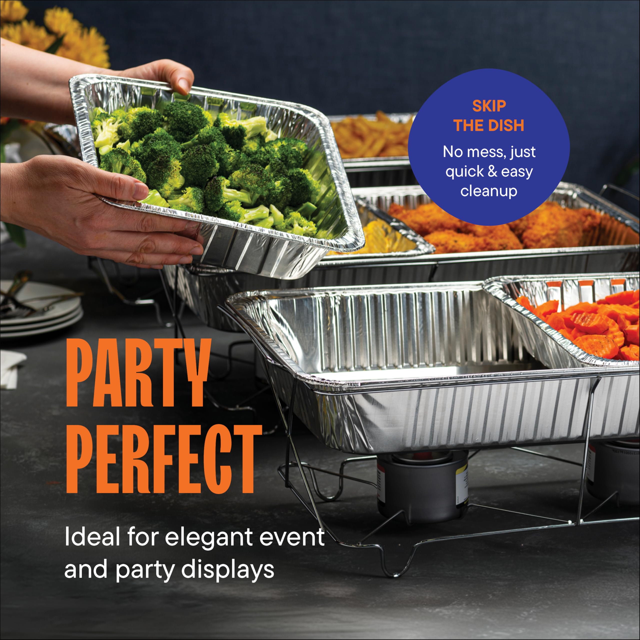 Uso en banquetes con mesa de servicio al vapor de Stack Man