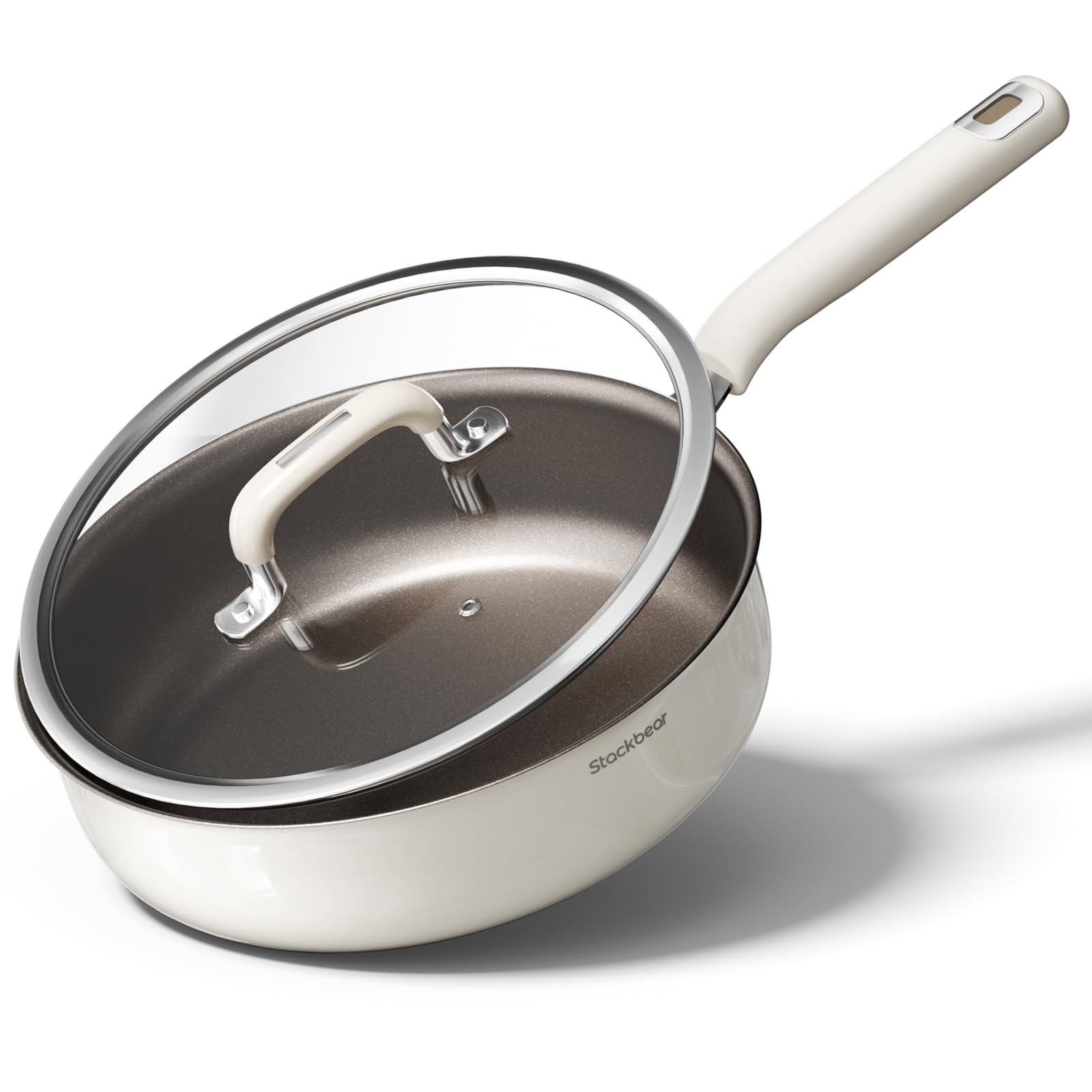 Stackbear sartén cerámica antiadherente 11 pulgadas para comidas suaves y sin pegar