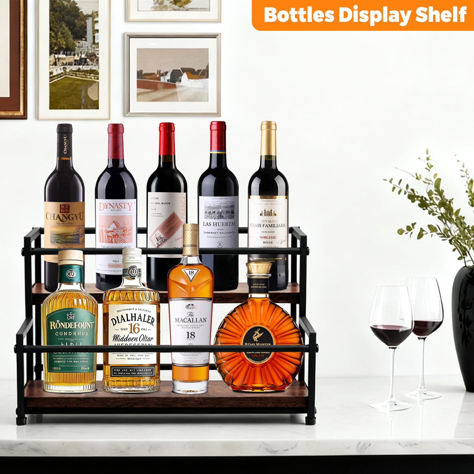 STAEVER mueble de cocina rústico, para frascos y tarros, organización elegante.