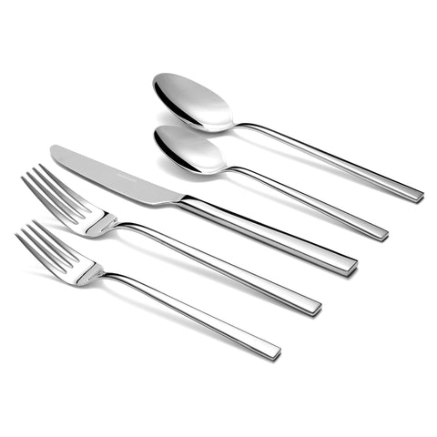 Stahlsmith Essen: juego para 4, 20 piezas, ideal para cenas diarias.