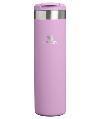 Stanley AeroLight Transit Bottle 20 oz con tapa de bloqueo para evitar derrames en la bolsa.