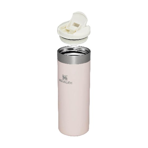 Stanley Aerolight Transit Mug crema metálica, aislamiento de doble pared conserva temperatura.