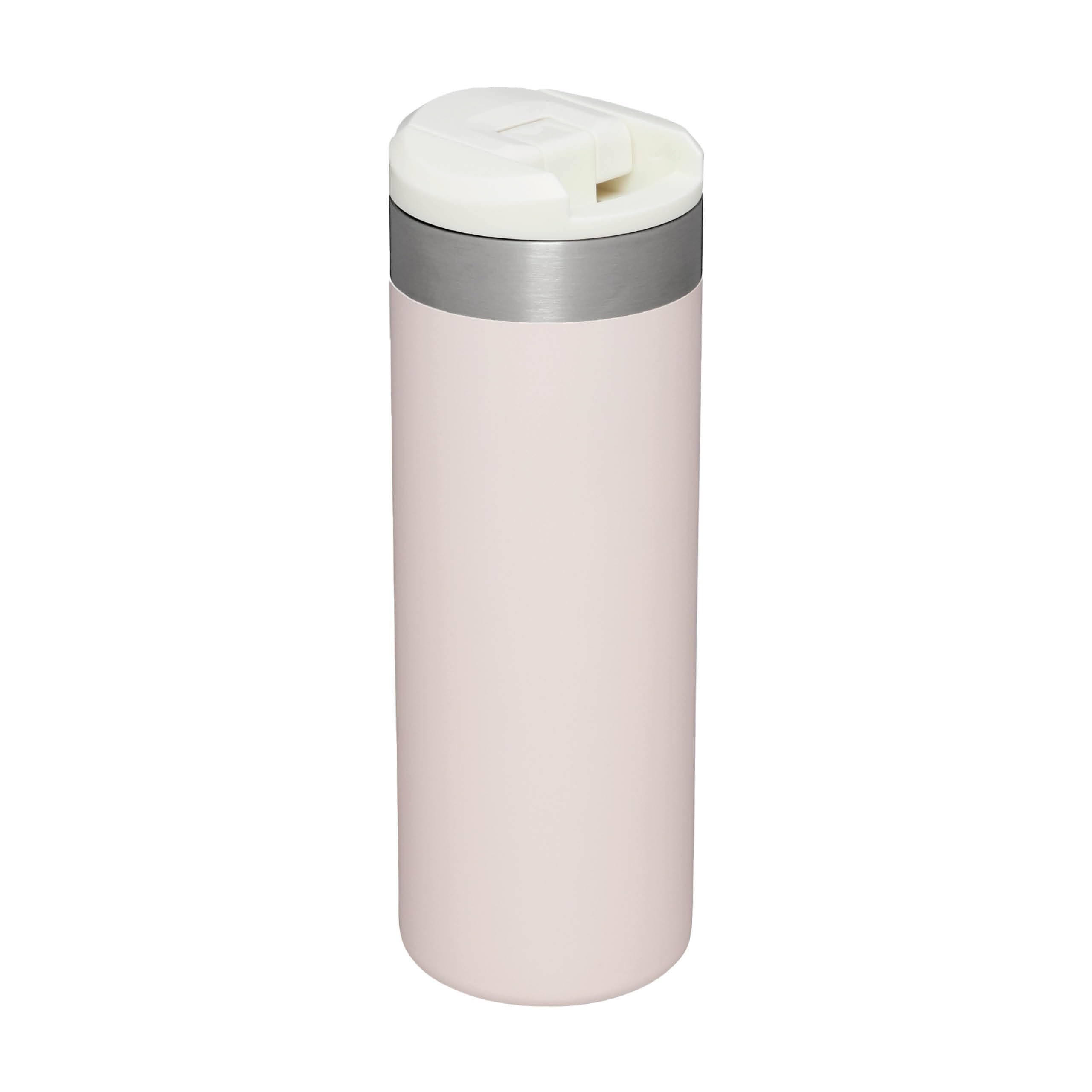 Stanley Aerolight Transit Mug crema metálica, uso diario versátil para oficina y exteriores.