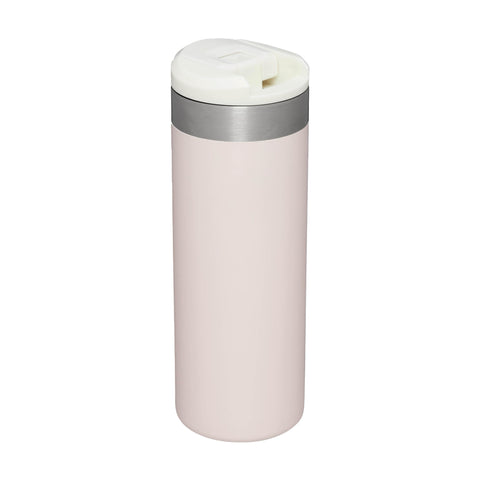 Stanley Aerolight Transit Mug crema metálica, uso diario versátil para oficina y exteriores.